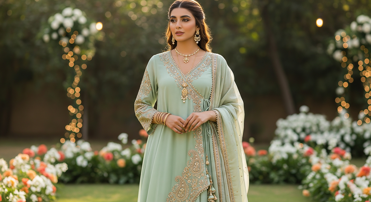 CONTEMPORARY ANGRAKHA STYLE DRESSES